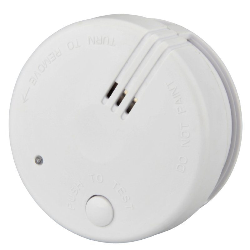 uniTEC Détecteur de fumée électrique CE Mini, blanc, signal d'alarme 85 dB