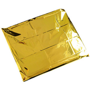 HYGOSTAR reddingsdeken, 1.600 × 2.100 mm, zilver/goud, aluminium folie