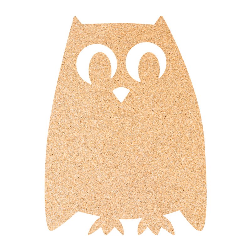 Securit prikbord van kurk, bruin, 300×407 mm, inclusief 6 pinnetjes