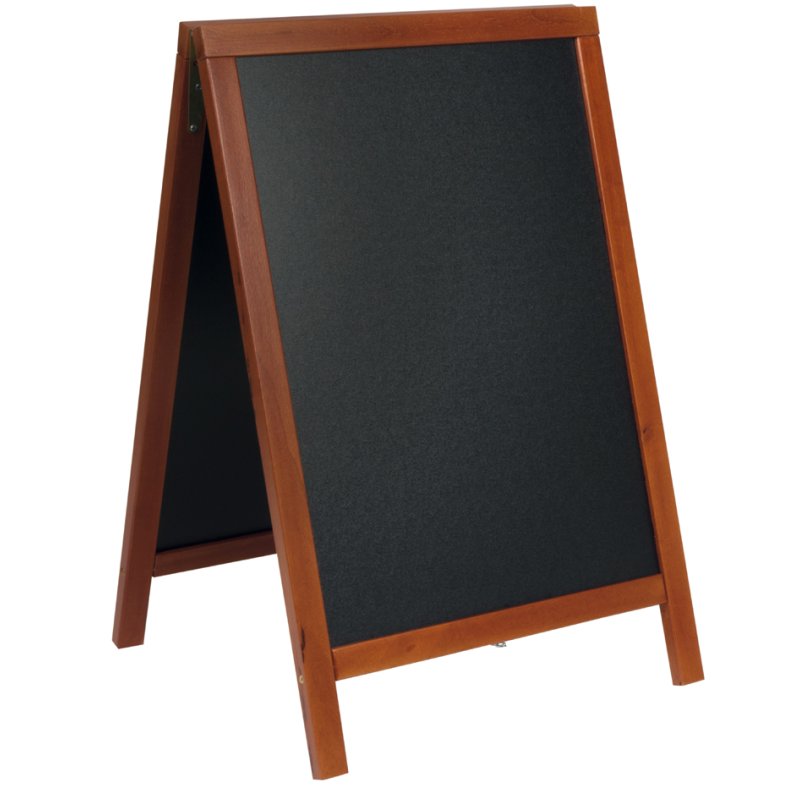 Securit tableau noir deluxe, surface ardoise, hêtre, 55×85 cm