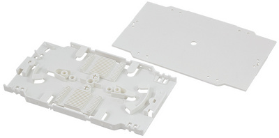 LogiLink Professional glasvezel splitsplaat, wit RAL 9003, 12 splitsingen, 155×92×10,3 mm