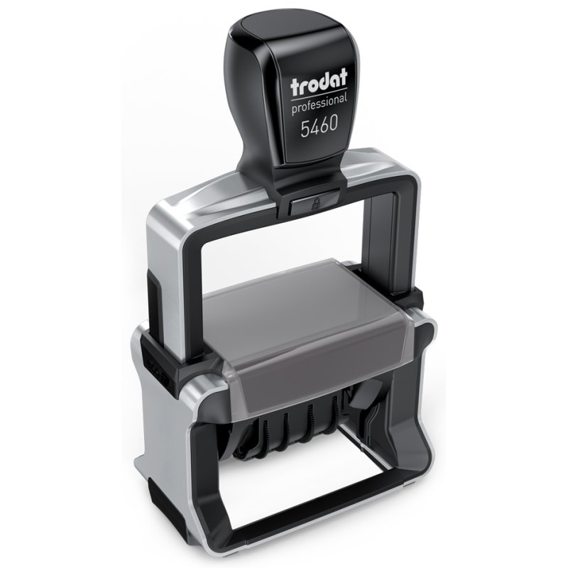 trodat datumstempel Professional 6-regelig, zelfinkterend, 54×31 mm, roestvrijstaal