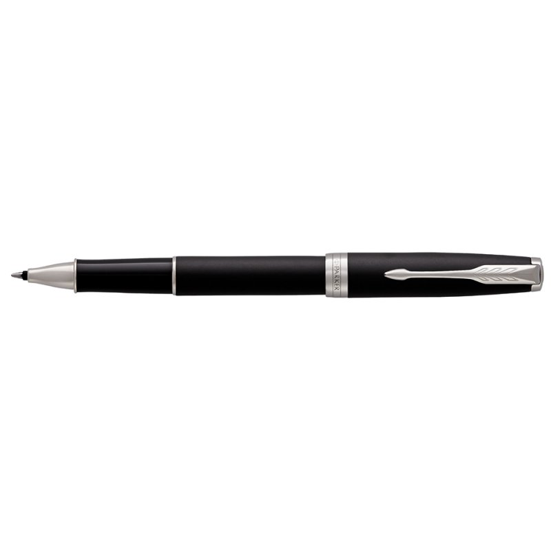 PARKER stylo rollerball SONNET, noir mat, détails en palladium