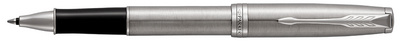 PARKER SONNET rollerball, RVS met palladium details, zwart, F