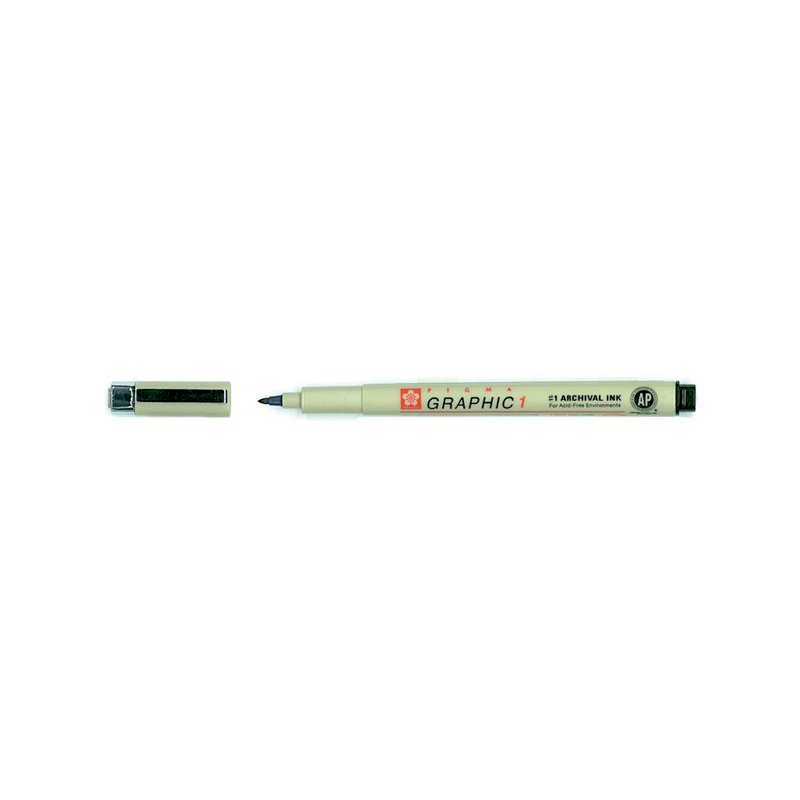 SAKURA graphic pen PIGMA GRAPHIC 1, permanent ink, black, 1.0 mm
