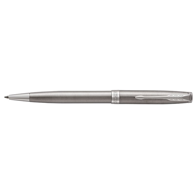PARKER Sonnet stylo bille, acier inoxydable, encre noire, M