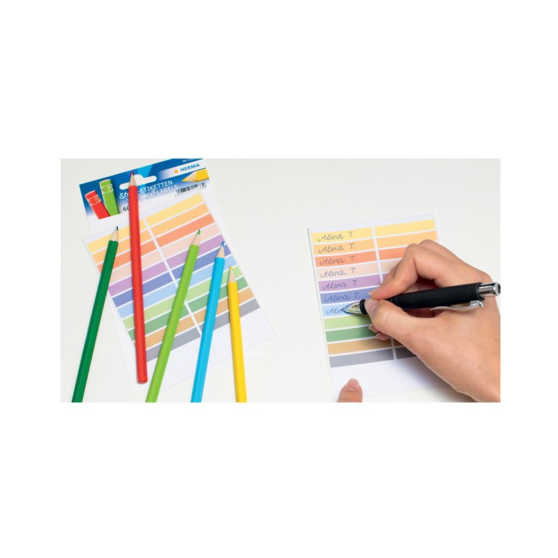 HERMA pen labels, self-adhesive paper, 10×46 mm, 30 packs