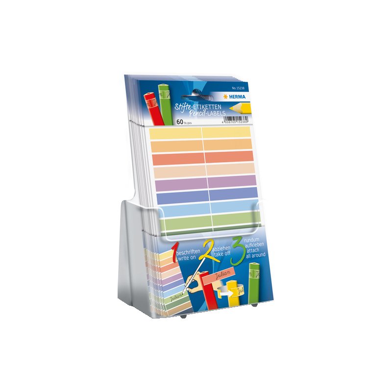 HERMA pen labels, self-adhesive paper, 10×46 mm, 30 packs