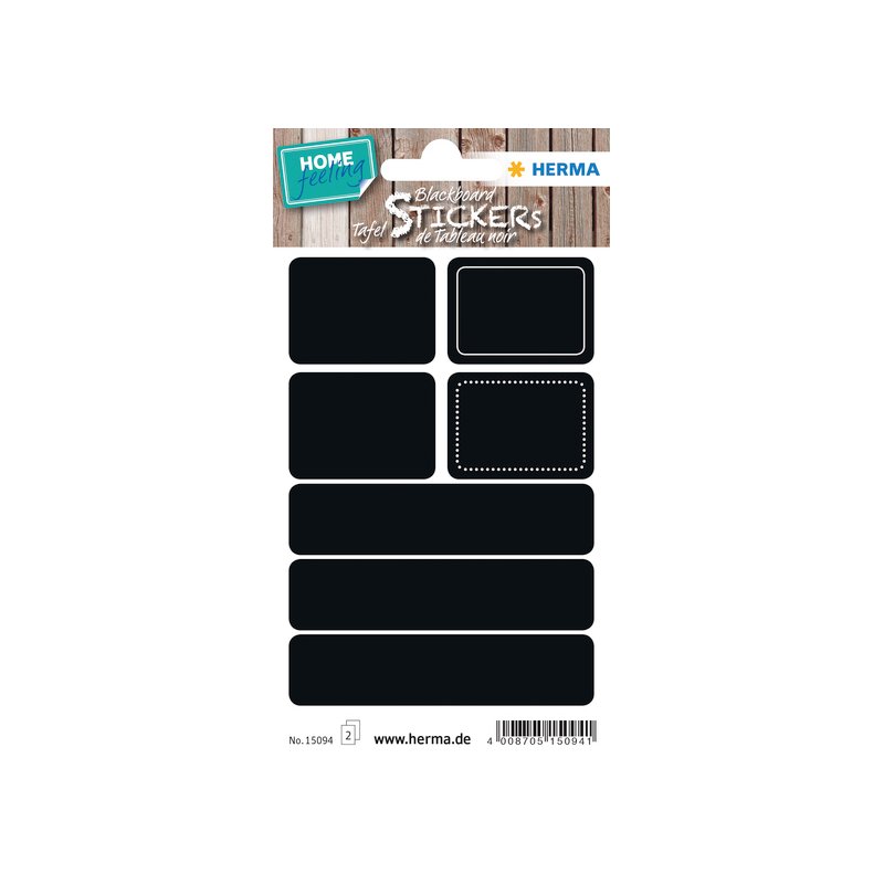 HERMA étiquettes de table ambiance maison Peintres, papier autocollant, 2 feuilles à 3 stickers