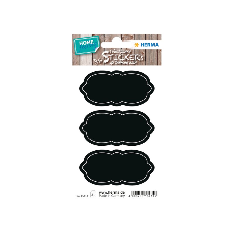 HERMA étiquettes de table ambiance maison Peintres, papier autocollant, 2 feuilles à 3 stickers