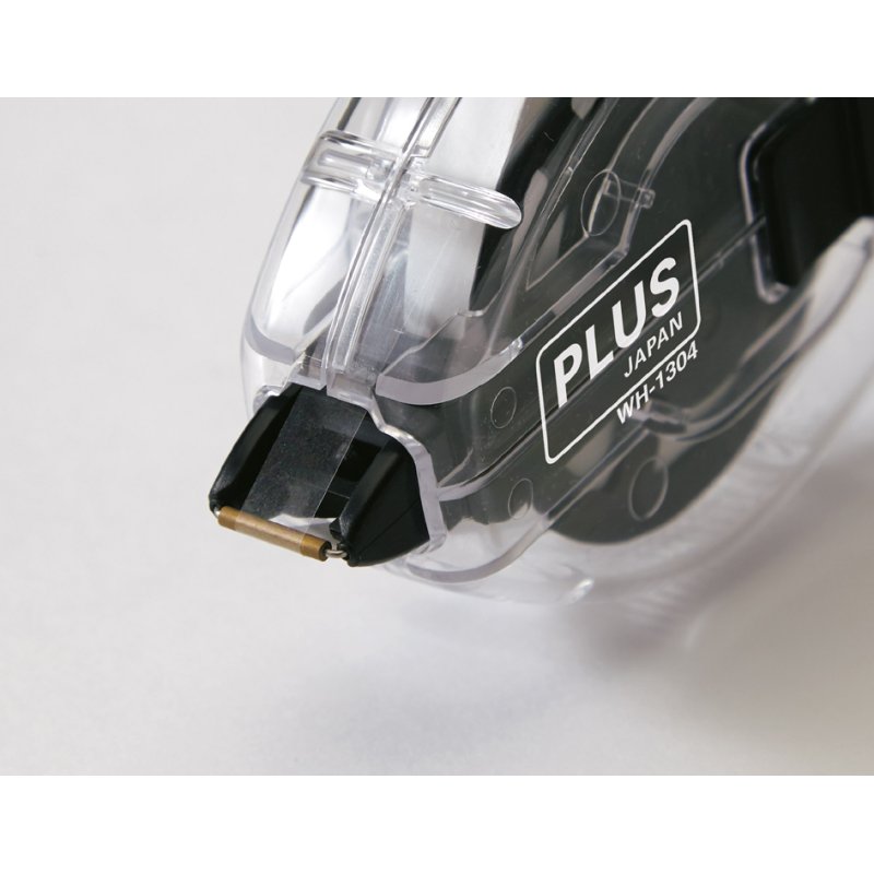 PLUS JAPAN correctieroller wegwerp, 4,2 mm × 20 m, zwart