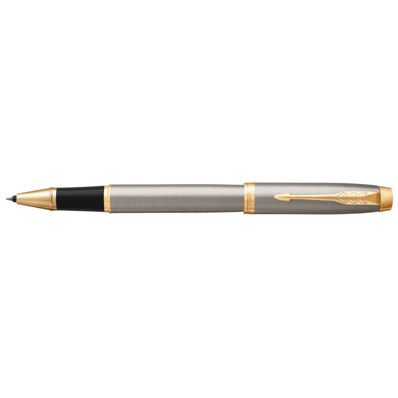 PARKER stylo à bille IM Black Lacquer, encre noire, détails dorés