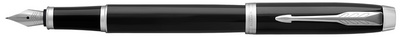 PARKER vulpen IM, mat blauw, punt F, roestvrijstalen punt
