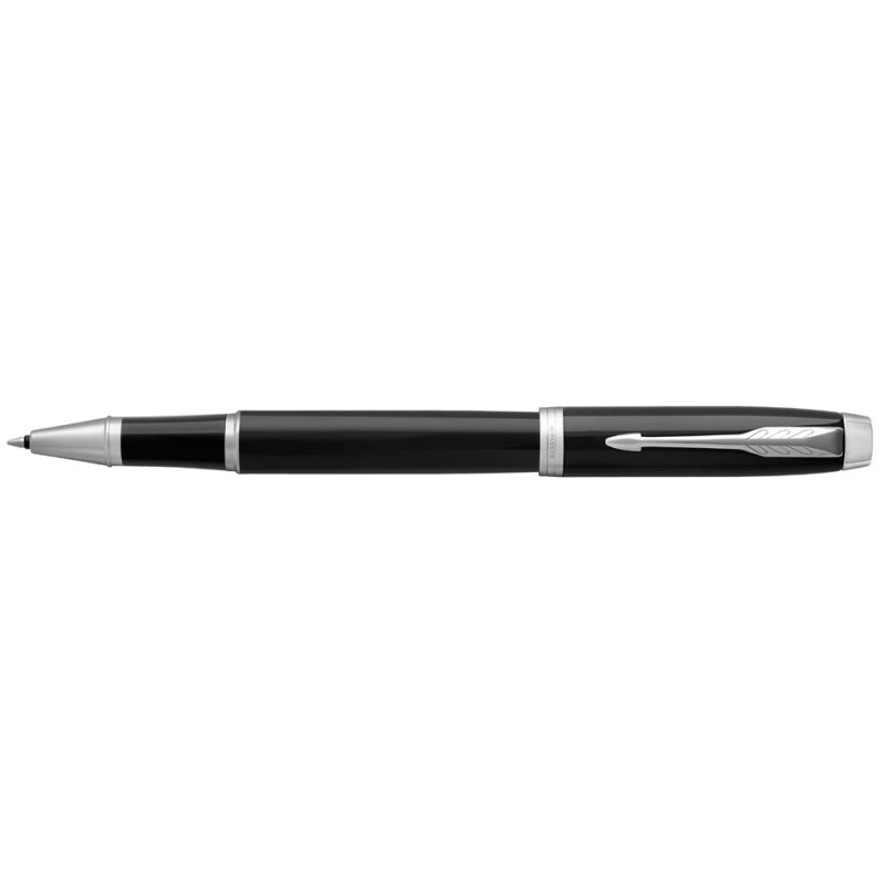 PARKER stylo bille IM Black Lacquer C.C., encre noire, noir brillant
