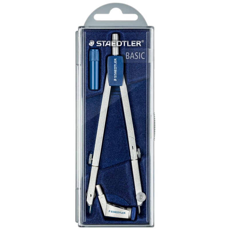 STAEDTLER compas de précision Mars Basic, métal, argent, 146 mm