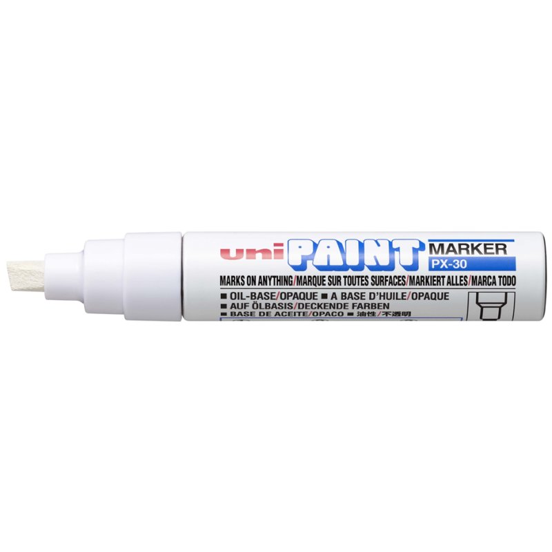 uni-ball onuitwisbare markeerstift, geel, 4,0-8,5 mm, waterbestendig