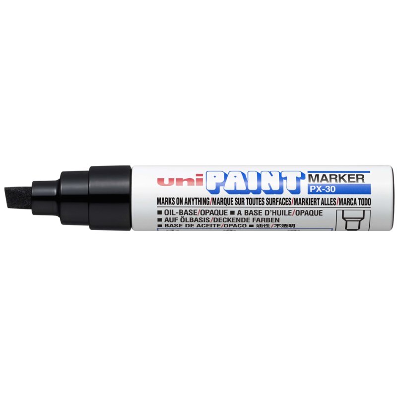 uni-ball onuitwisbare markeerstift, geel, 4,0-8,5 mm, waterbestendig