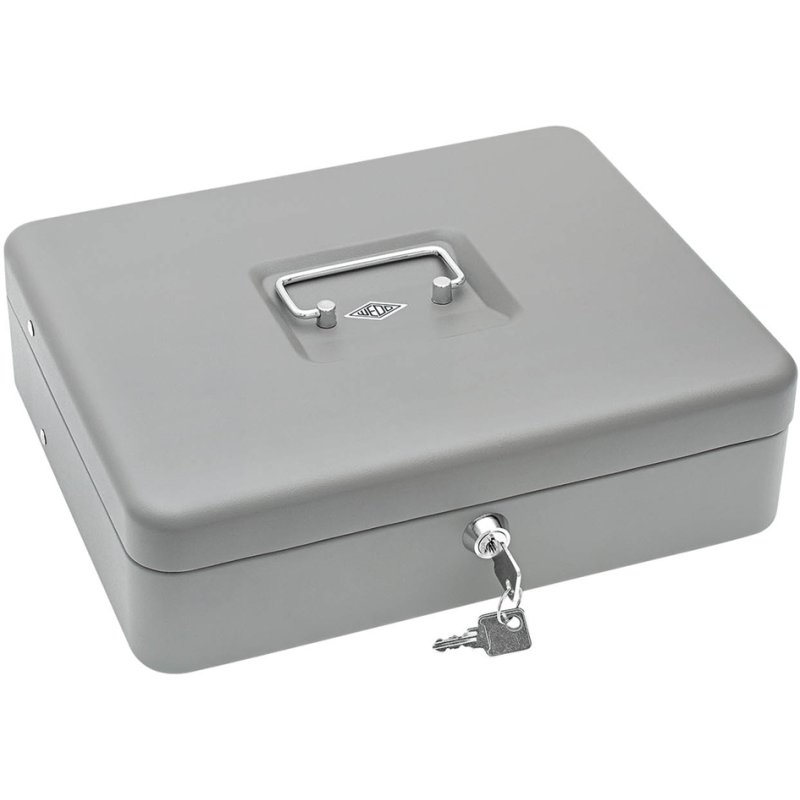 WEDO caisse à billets Standard PLUS, gris, 300×240×90 mm