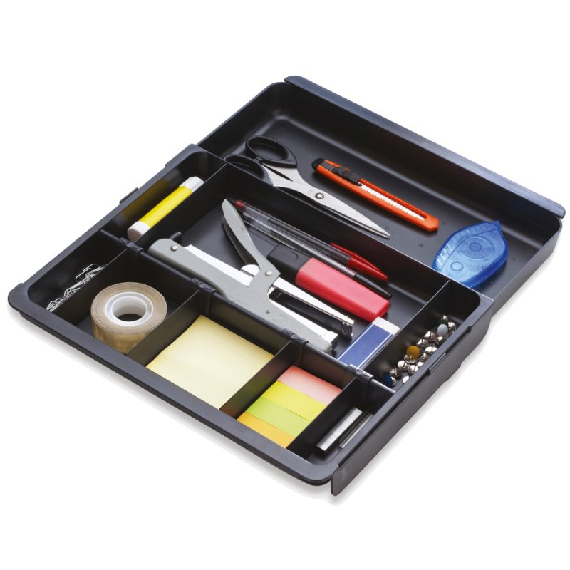 EXACOMPTA ladenverdeler DRAWINSERT Classic, zwart, verstelbaar, 298×246×36 mm