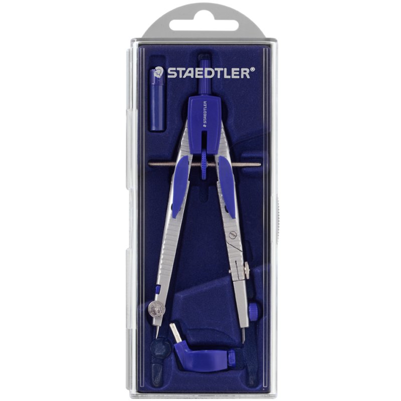 STAEDTLER compas à réglage rapide 553 01, commande par bouton-poussoir, diamètre 360 mm, 170 mm