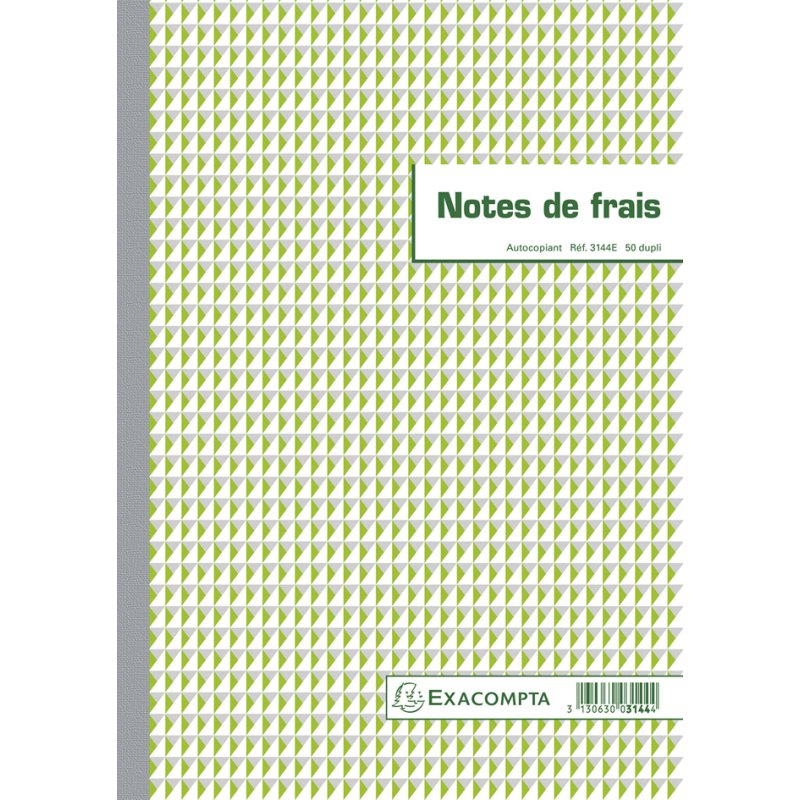 EXACOMPTA carnet de frais formulaire de dépenses, 297×210 mm