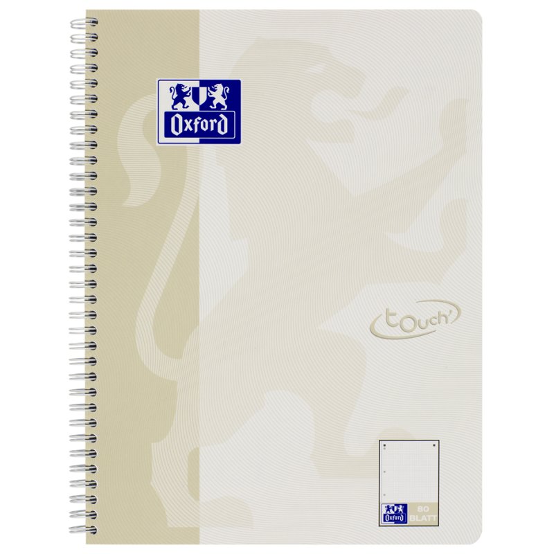 Oxford cahier quadrillé A4, bleu, 80 feuilles