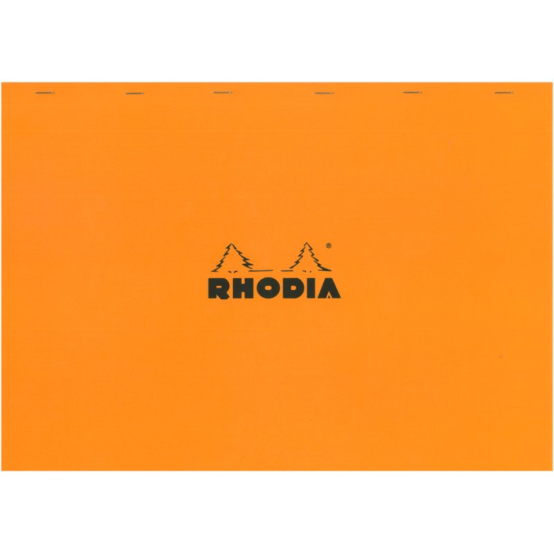 RHODIA bloc-notes No. 38 A3+, quadrillé, orange, 80 feuilles