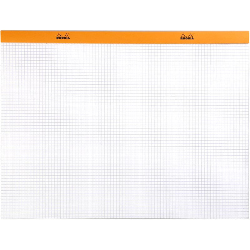 RHODIA bloc-notes No. 38 A3+, quadrillé, orange, 80 feuilles