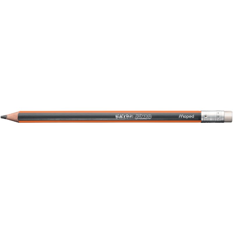 Maped crayon BLACK'PEPS JUMBO, triangulaire, durete HB, 4,7 mm