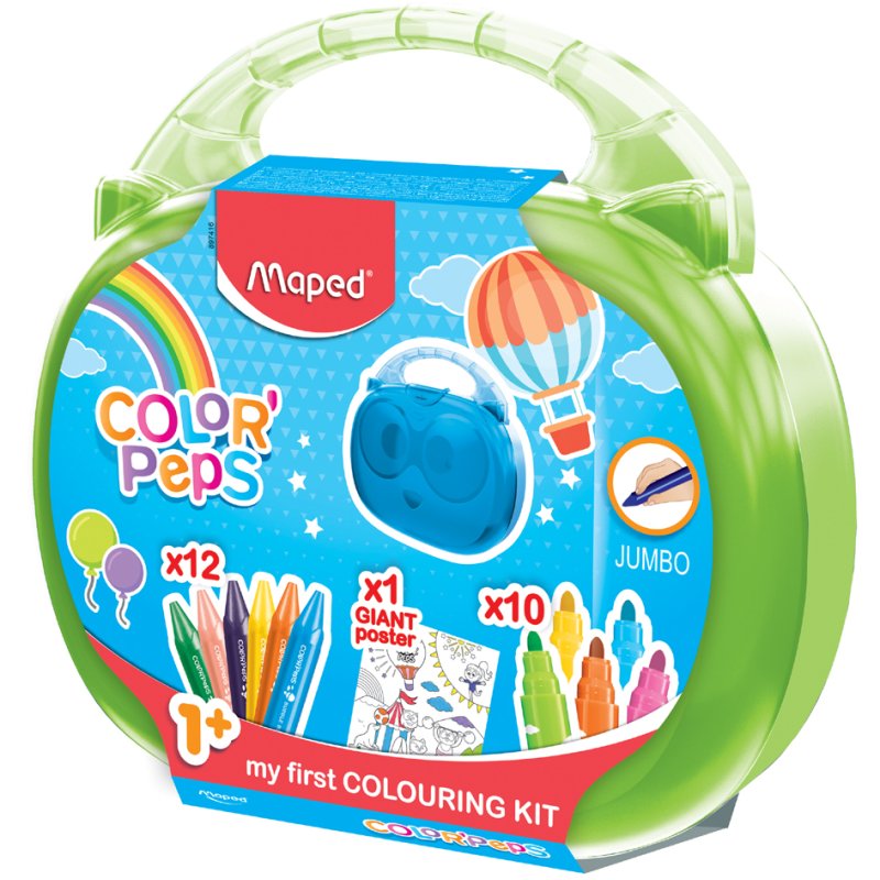 Maped My First Drawing Case COLOR'PEPS, 23-piece, plastic case