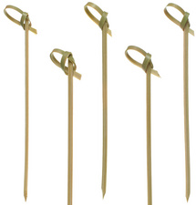 PAPSTAR fingerfood prikkers knoop, bamboe, 100 mm, 250 stuks