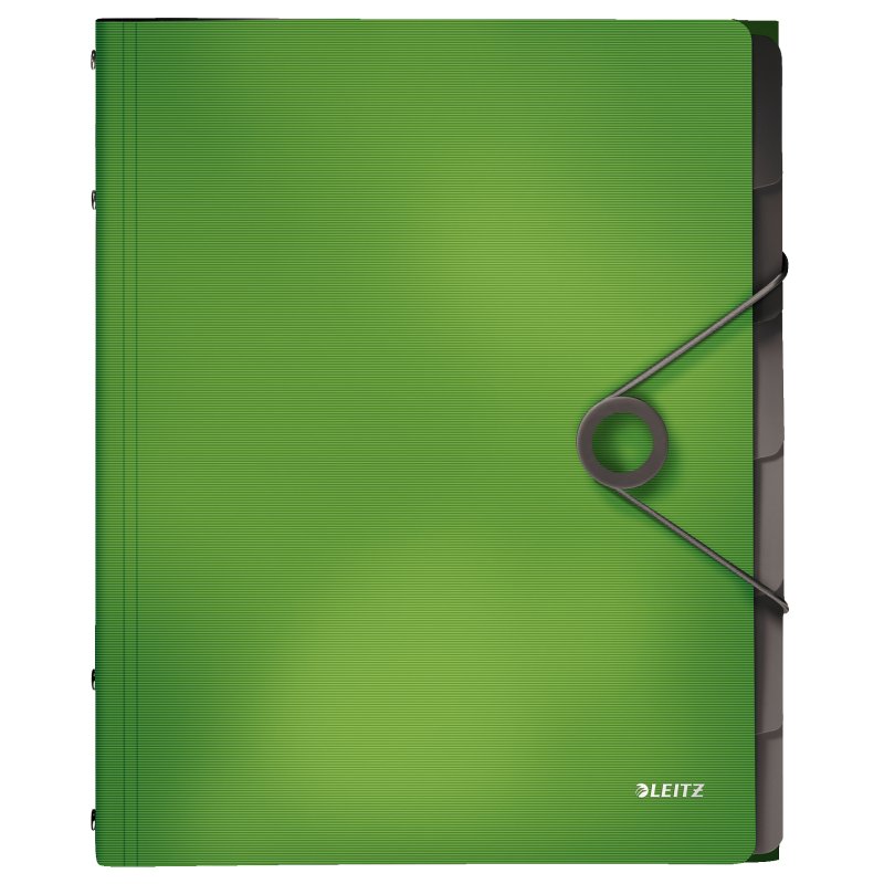 LEITZ chemise à compartiments Solid A4, 12 compartiments, blanc, 200 feuilles