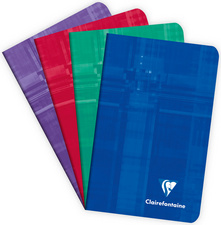 Clairefontaine schrift, 75×120 mm, geruit, 24 pagina's