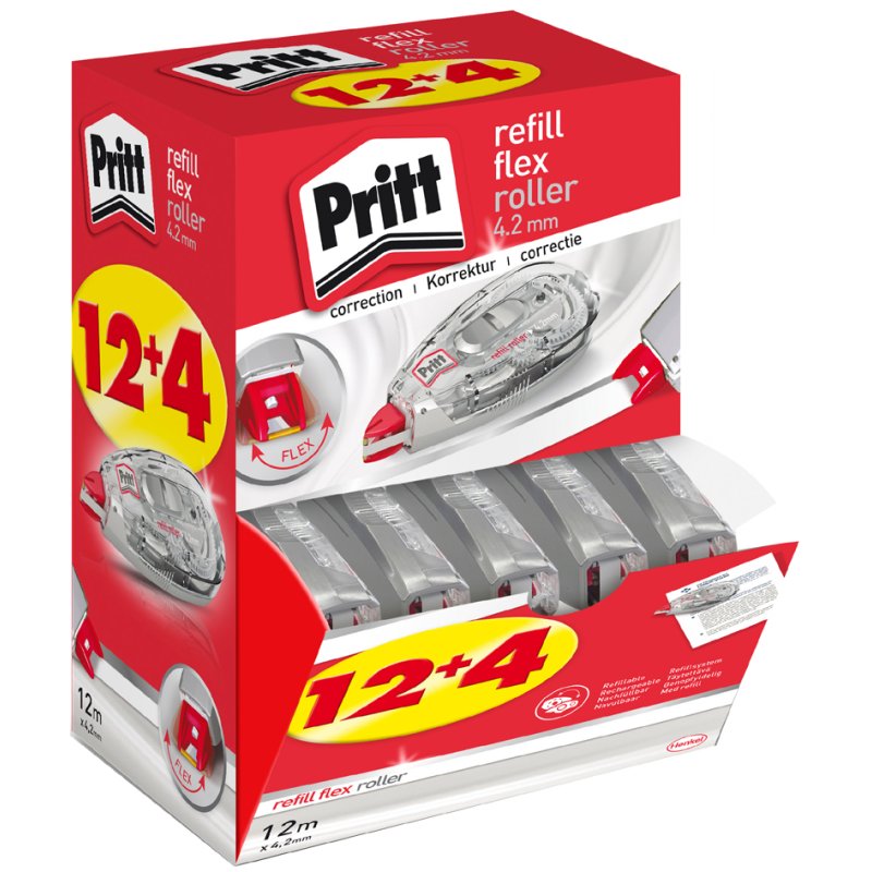 Pritt recharge Flex 970, 4,2 mm × 12 m, 16 pièces