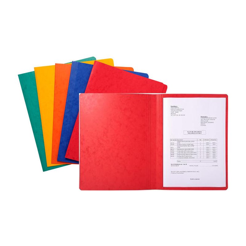 EXACOMPTA chemise de documents LUSTRO, jaune, 240×320 mm, 50 pièces