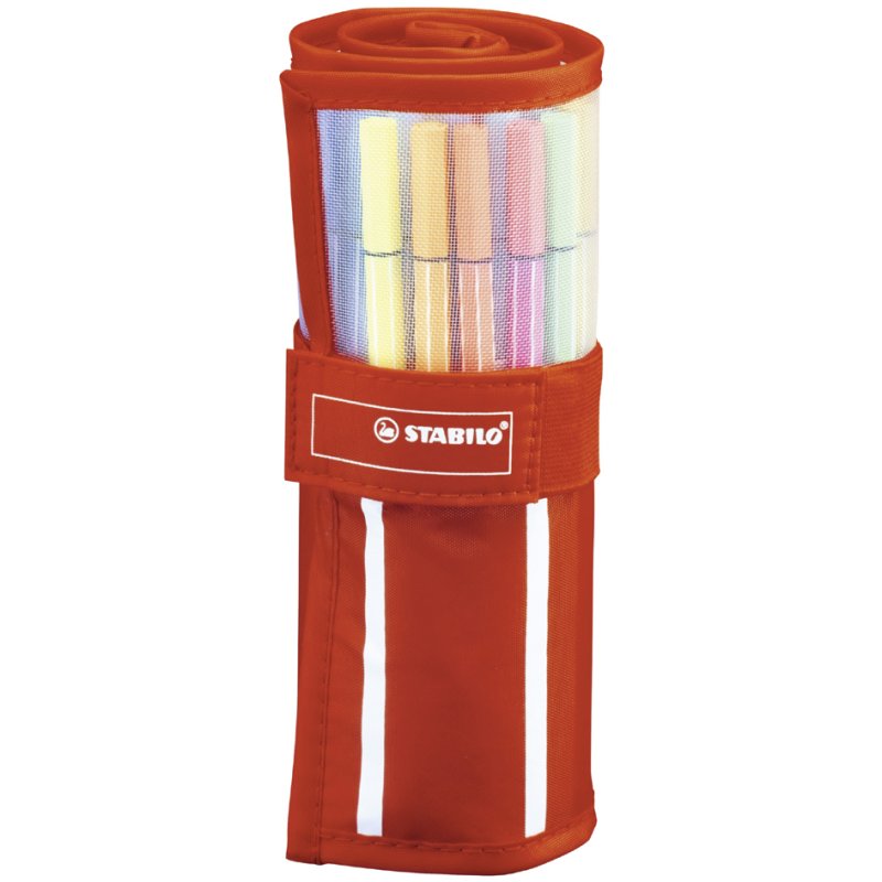 STABILO felt-tip pens Pen 68, 30 pieces, red/white case, 1.0 mm