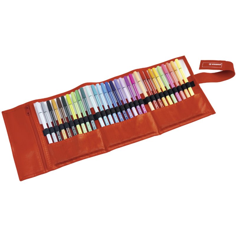 STABILO felt-tip pens Pen 68, 30 pieces, red/white case, 1.0 mm