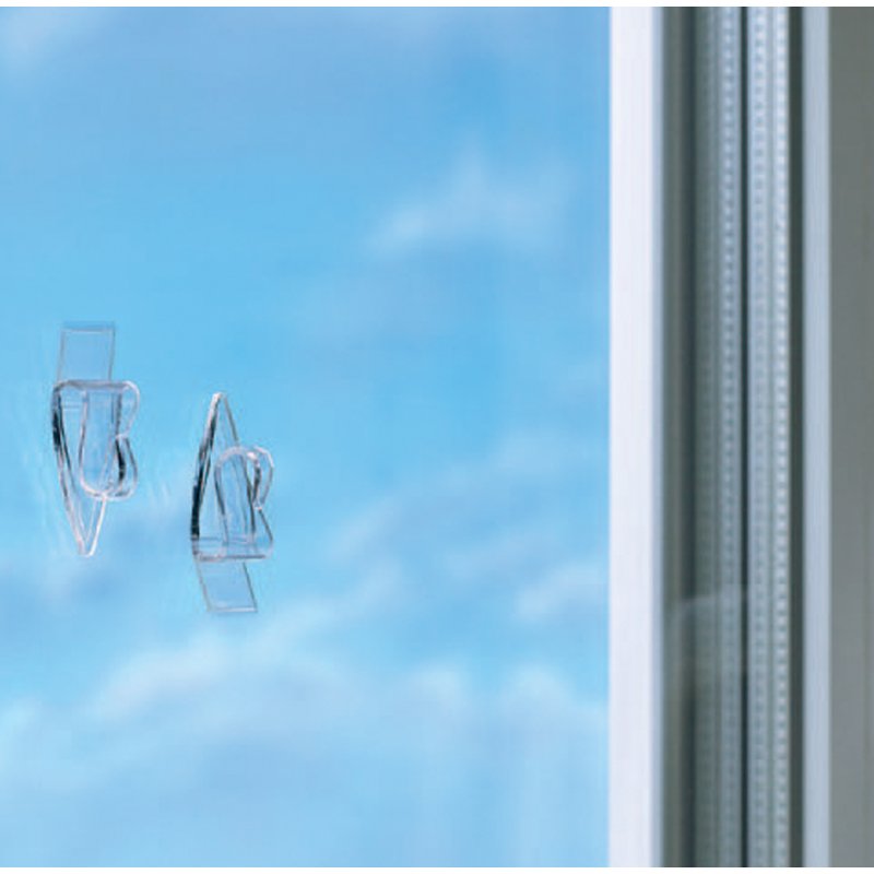 tesa Powerstrips bandes adhésives, transparentes, pour verre, 16 pièces