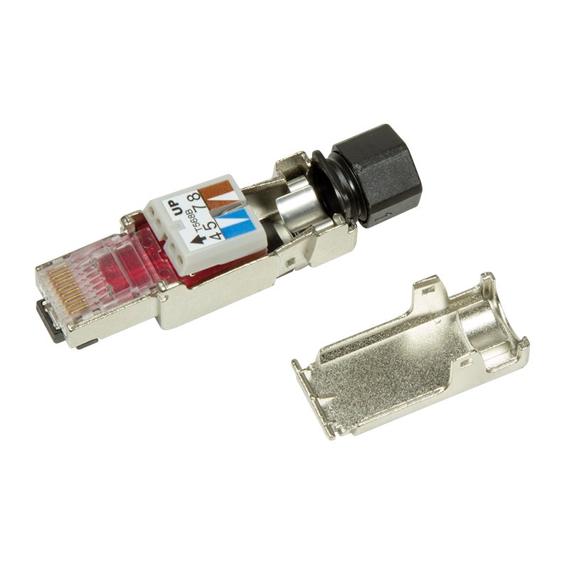 LogiLink Connecteurs RJ45 Professional Cat.6A, blindés, T568A & T568B