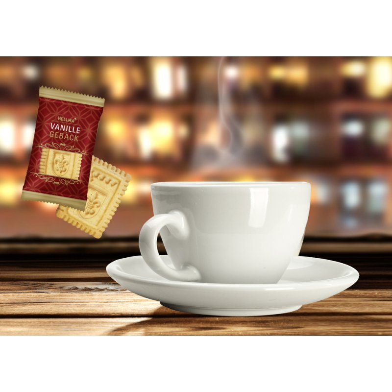 HELLMA biscuits vanille, individuellement emballés, 200 pièces, 3,5 g
