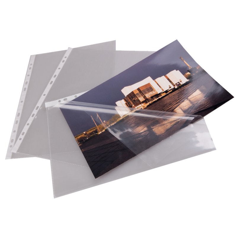 proOFFICE document sleeves A4, transparent, 11-hole, 10 pieces