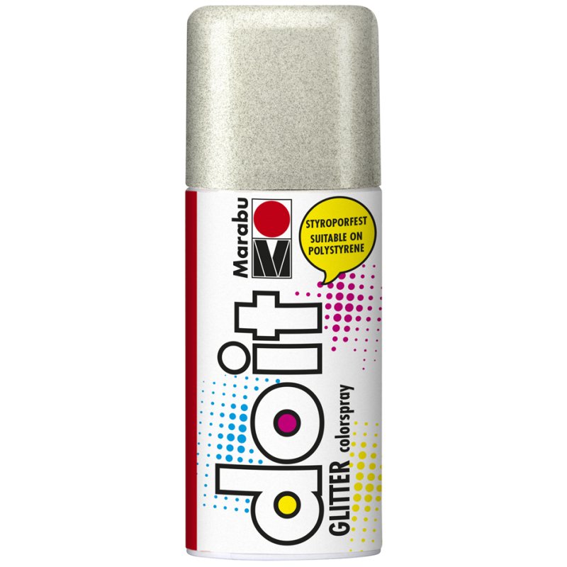 Marabu spuitverf do it GLITTER, glittergoud, transparant, 150 ml