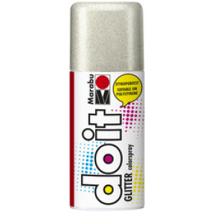 Marabu spuitverf do it GLITTER, glittergoud, transparant, 150 ml