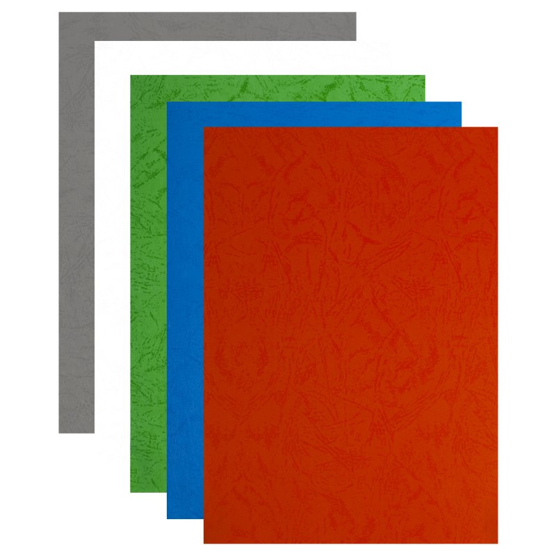 pavo Reliures A4, bleu foncé, structure cuir, 100 pièces