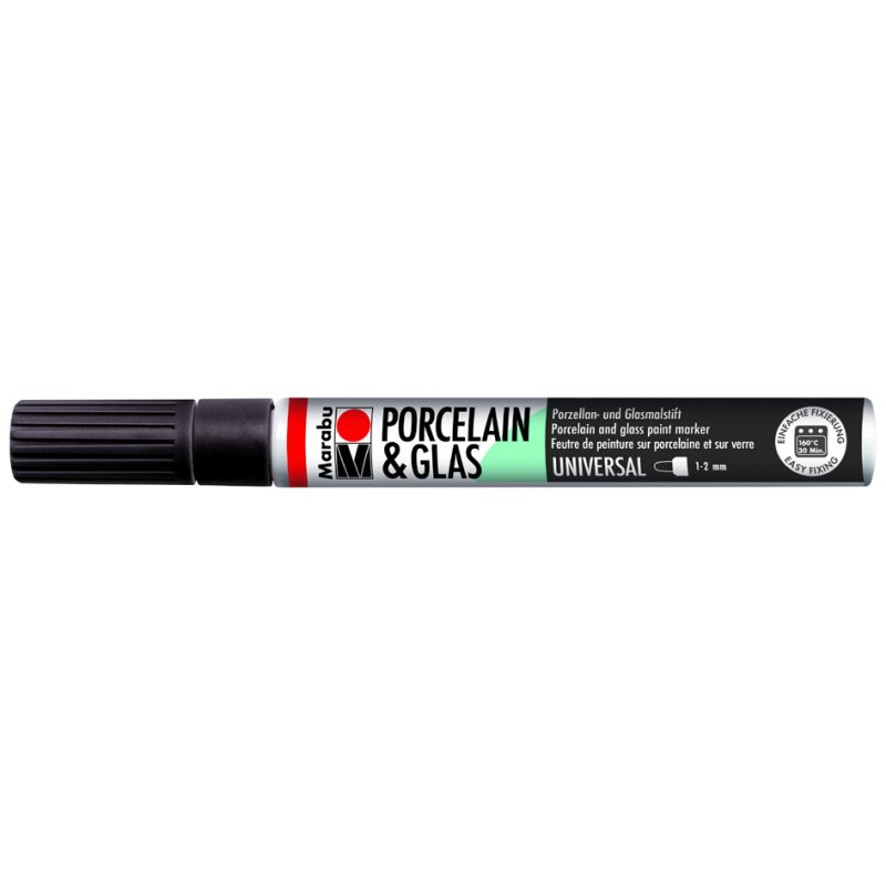 Marabu marker voor porselein & glas, framboos, 1-2 mm