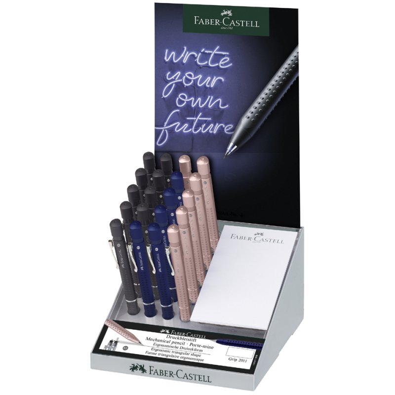 FABER-CASTELL porte-mine GRIP 2011, 0,7 mm, présentoir 20 pièces