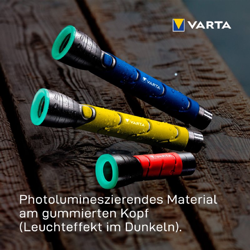 VARTA LED-zaklamp Outdoor Sports F20, 235 lumen, spatwaterdicht, 2 AA batterijen