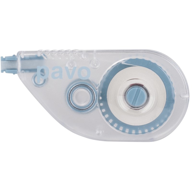 Pavo correcteur roller, transparent/blanc, déroulement latéral, forme ergonomique