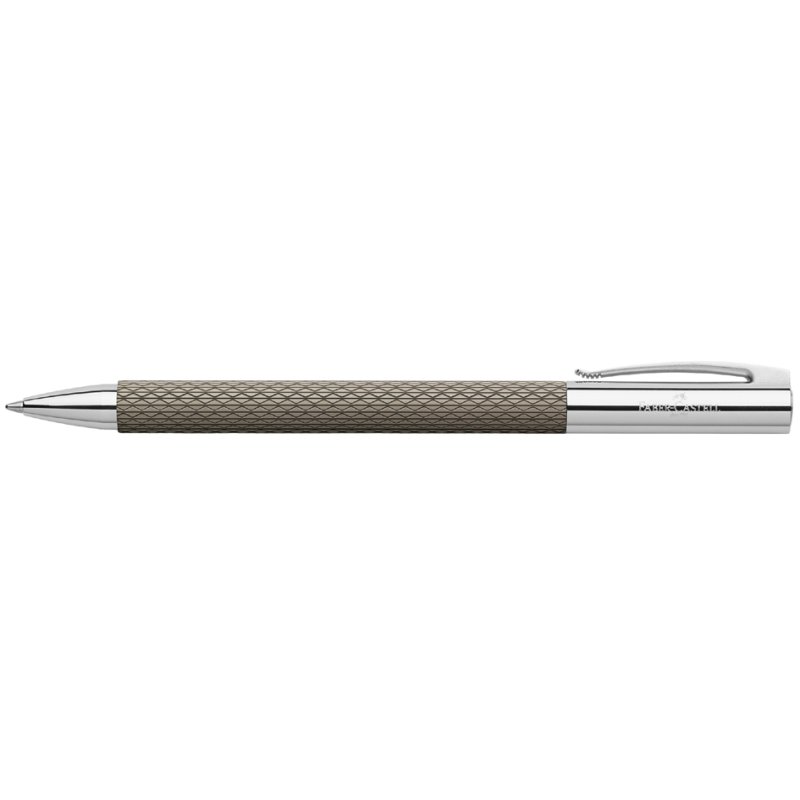 Faber-Castell stylo bille rétractable Ambition OpArt Black Sand, noir, résine noble