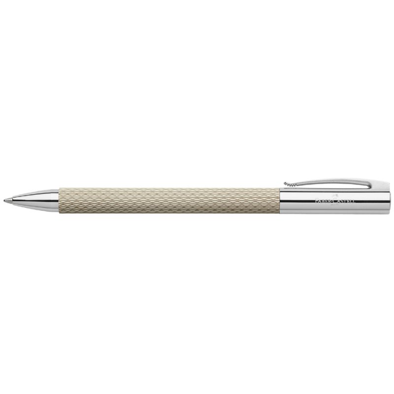 Faber-Castell stylo bille rétractable Ambition OpArt Black Sand, noir, résine noble